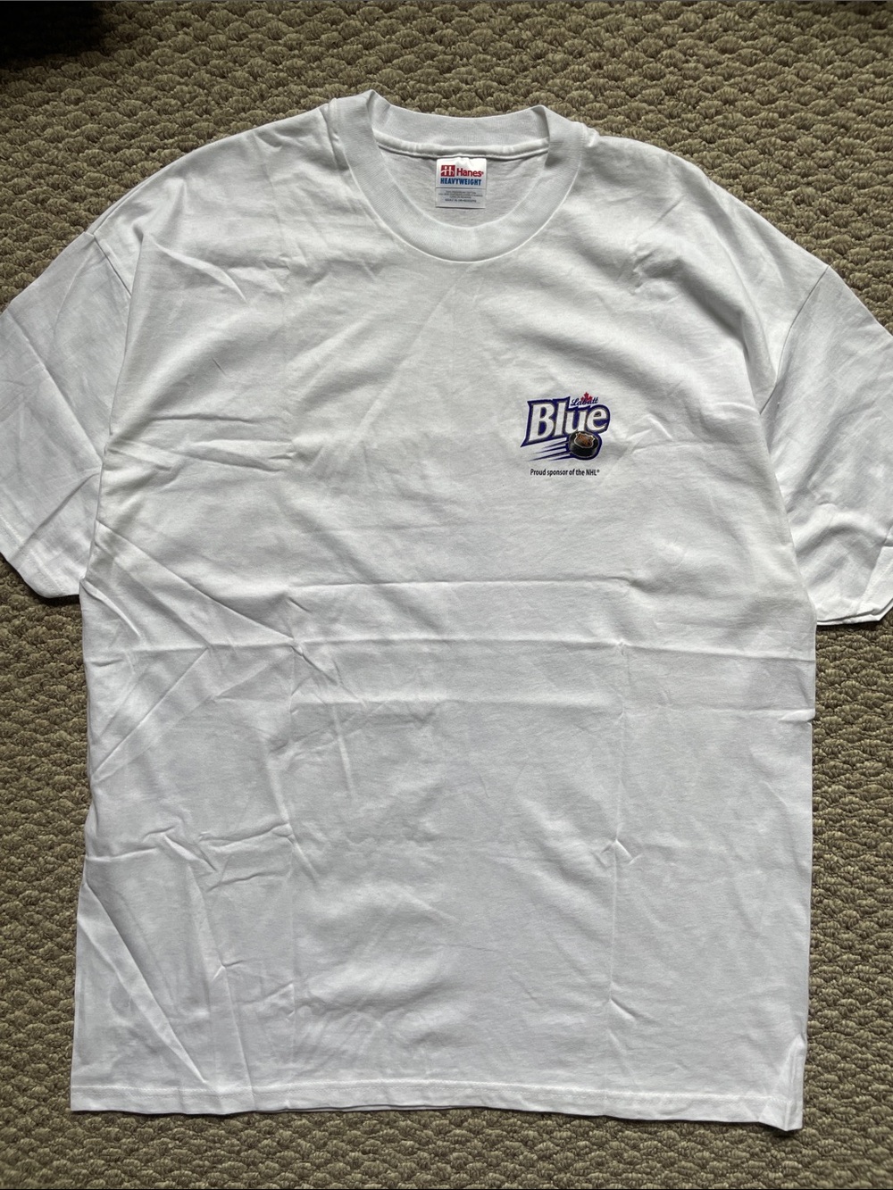 Y2K NHL Labatt Blue beer western conference t shirt